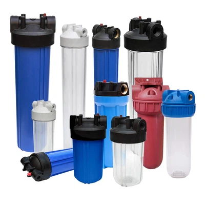 Berrak ve mavi su filtresi muhafazası